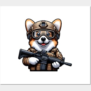 Tactical Corgi Posters and Art